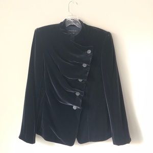 Lafayette 148: Dark Navy Velvet jacket